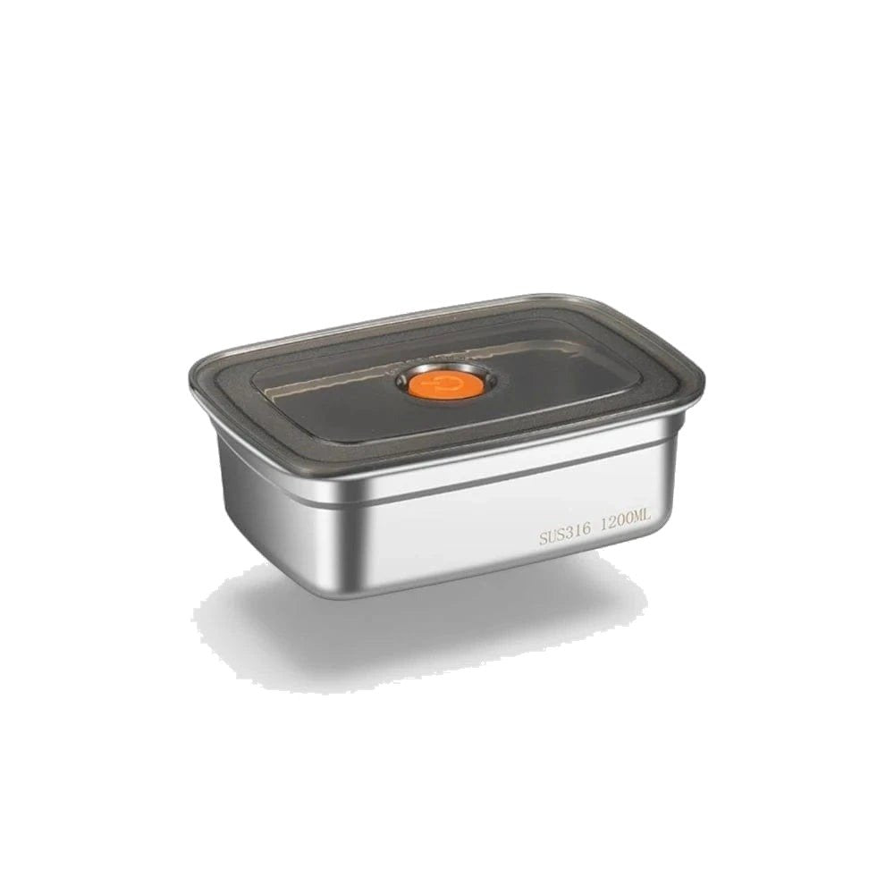 packshot — Recipiente hermético de acero inoxidable 316 con válvula
