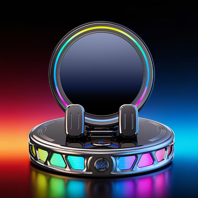 situation — LumiGrip™ – Soporte de Móvil para Coche con Cierre Automático, Carga Inalámbrica 15 W y Luz RGB