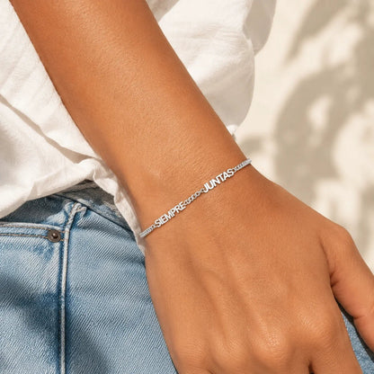 packshot — Pulseras «Siempre Juntas» – Dúo de acero inoxidable (2x1)