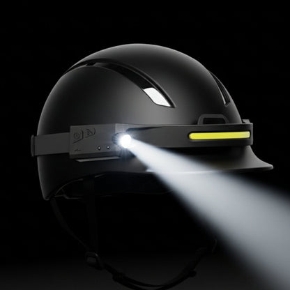 Linterna frontal LED recargable, haz de 230°