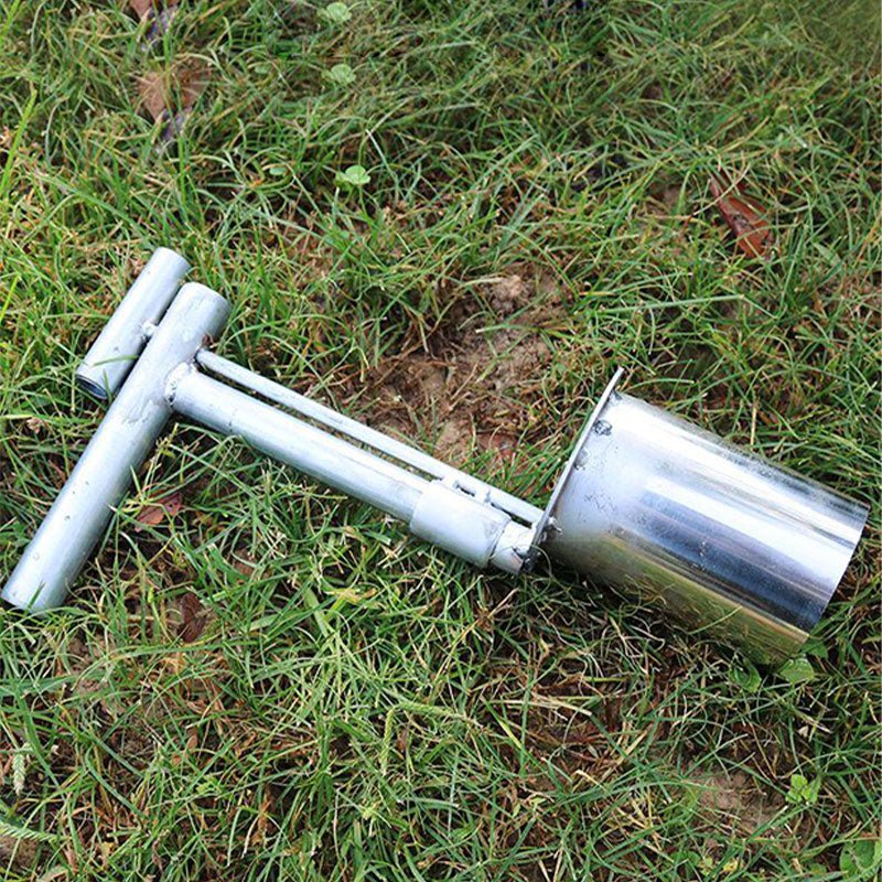 situation — Plantador de Bulbos y Trasplantador de Acero Inoxidable con Agarre en T