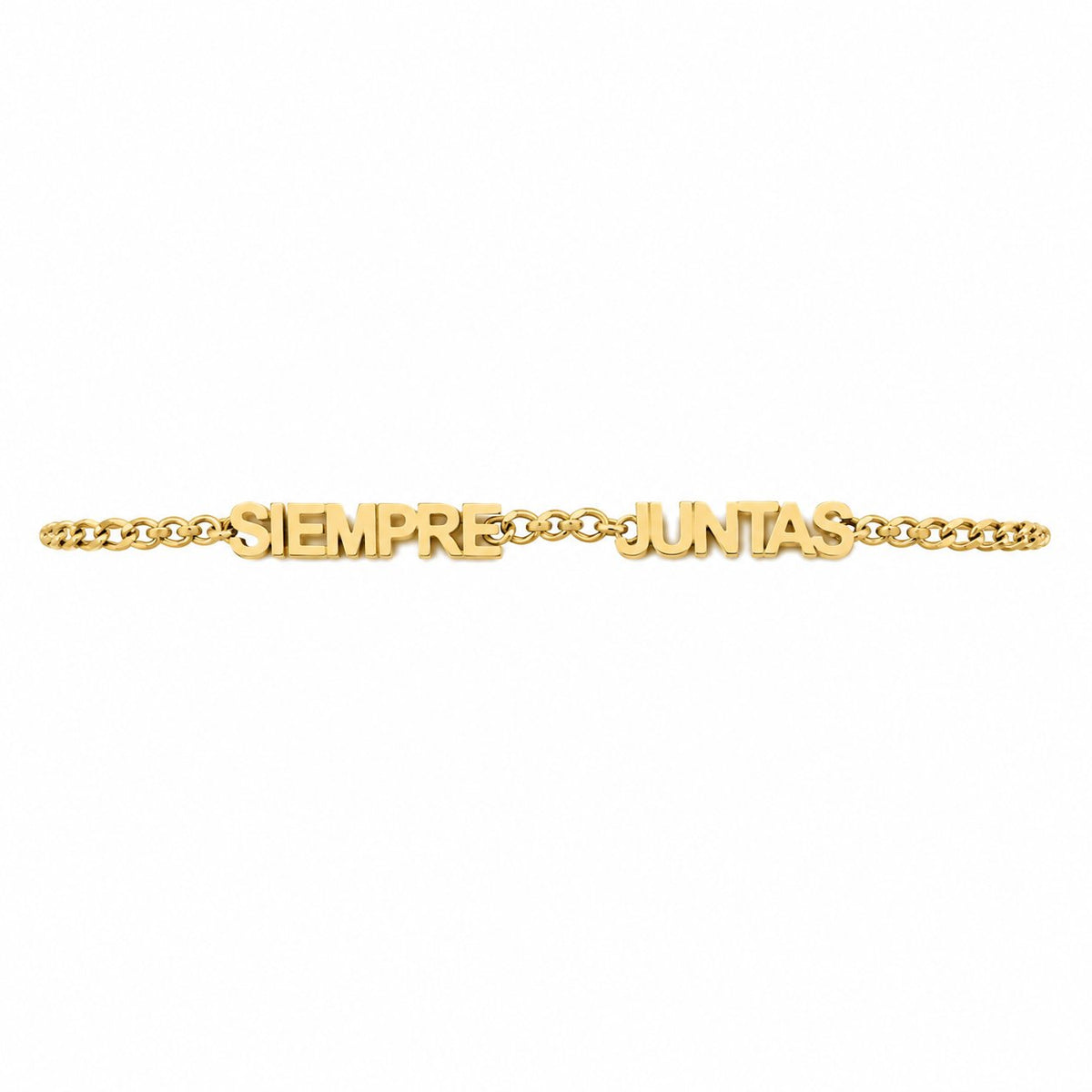 couleur Dorado — Pulseras «Siempre Juntas» – Dúo de acero inoxidable (2x1)