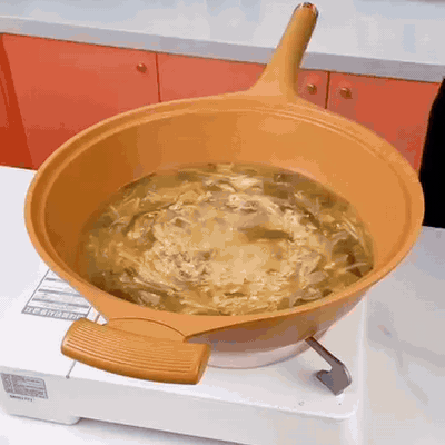 gif — Wok Antiadherente Efecto Arcilla 32 cm