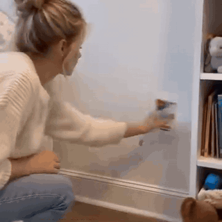 gif — Pintura de Retoque para Pared con Rodillo Integrado