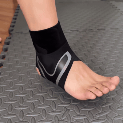 gif — Tobillera Elástica de Sujeción con Velcro Ajustable – Par Izquierda + Derecha