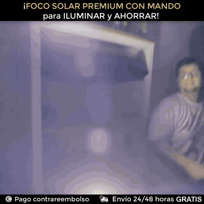 gif — Lámpara Solar de Pared con Panel Separado y Sensor de Movimiento