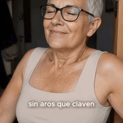 gif — Blusa sin mangas con sujetador integrado y escote cuadrado