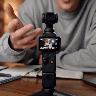 gif — Cámara Gimbal de Bolsillo con Estabilizador Integrado – Kit con Empuñadura y Mini Trípode