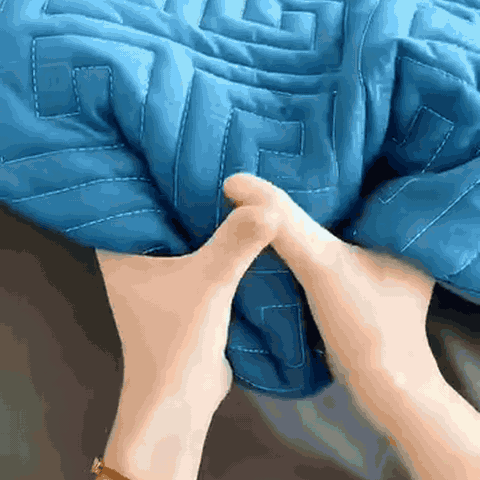 gif — Funda de colchón acolchada 360° — set de 3 piezas (funda + 2 fundas de almohada)