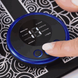 gif — Alfombrilla Masajeadora EMS para Pies – Fina, Plegable y con Mando