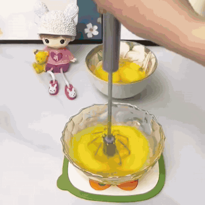 gif — Batidor Giratorio de Varillas de Acero Inoxidable