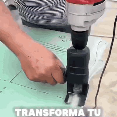 gif — Adaptador de Sierra para Taladro – Kit Completo con 3 Hojas