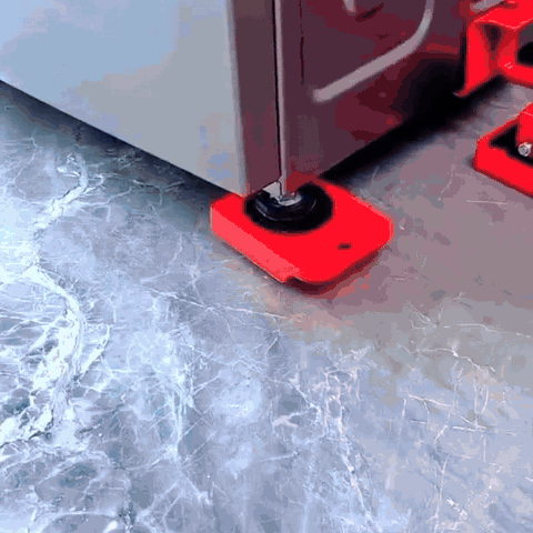 gif — MueveFácil™ – Kit Elevador de Muebles: Palanca de Acero + 4 Plataformas con Ruedas