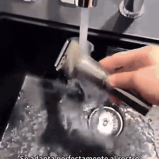 gif — Afeitadora Eléctrica de Láminas Compacta – Recargable, Lavable y Cabezal Magnético