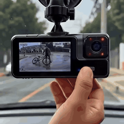 gif — Cámara de coche 1080P – frontal + interior con visión nocturna