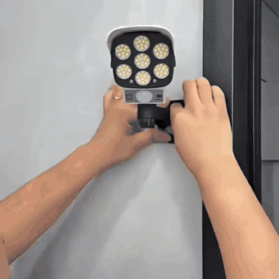 gif — Cámara Falsa Solar 77 LED con Sensor de Movimiento