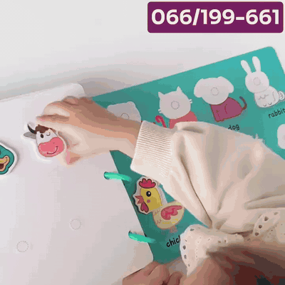 gif — PequeLibro™ – Libro de Actividades Montessori con Velcro para Niños de 1 a 4 Años