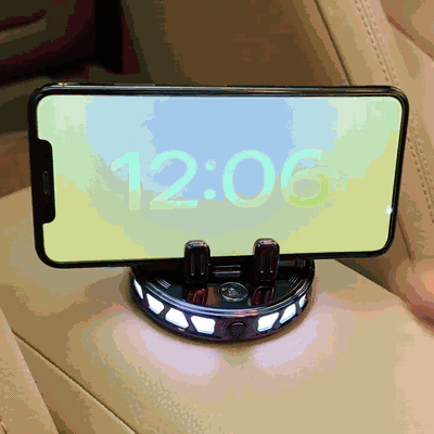 gif — LumiGrip™ – Soporte de Móvil para Coche con Cierre Automático, Carga Inalámbrica 15 W y Luz RGB