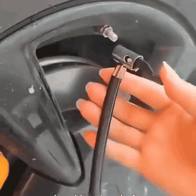 gif — Bomba de Aire Inalámbrica con Manómetro – Recargable por USB