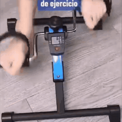 gif — Pedaleador Ejercitador con Pantalla LCD – Piernas y Brazos, Resistencia Regulable