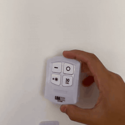 gif — Luces LED Inalámbricas con Mando a Distancia – Set de 3