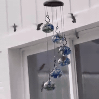 gif — Móvil Colgante de Cristal Soplado con 6 Bebederos