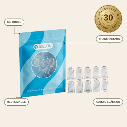 infographie — Protector de dedos de silicona – antirroces