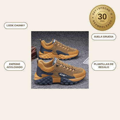 infographie — UrbanStride™ – Zapatillas Chunky de Diseño con Suela Gruesa