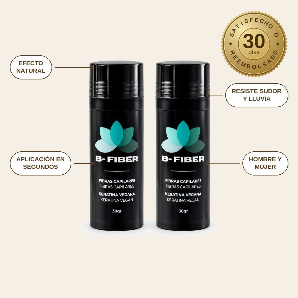 infographie — Fibras Capilares de Queratina – Pack 2 frascos de 30 g