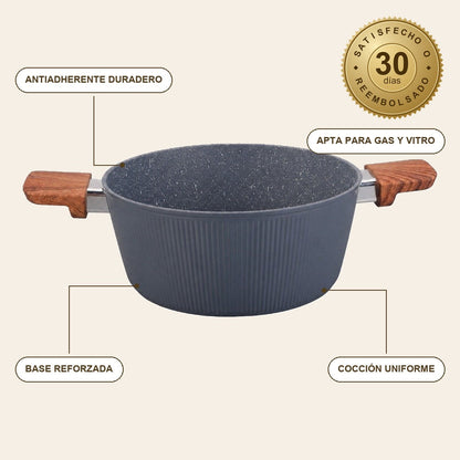 infographie — Olla Antiadherente CocinaSuave™ 24 cm