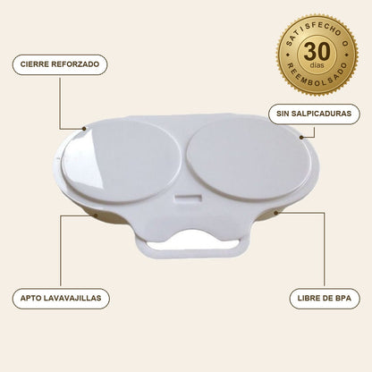 infographie — Escalfador de Huevos para Microondas EggPoch Duo™
