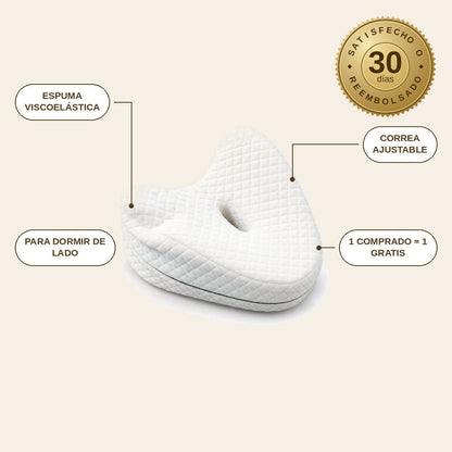 infographie — Cojín Ortopédico para Rodillas con Espuma Viscoelástica