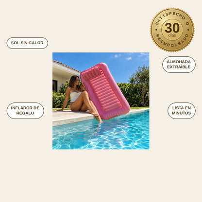 infographie — Piscina Hinchable Individual Tumbona