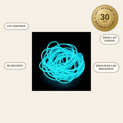infographie — Cable Neón Interior para Coche – 5 m USB