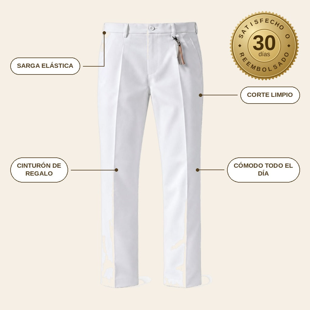 infographie — Pantalón Chino Elástico para Hombre