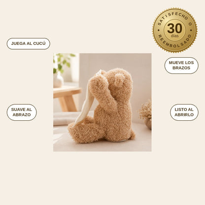 infographie — Osito Cucú™ – Peluche interactivo que juega al escondite con tu bebé