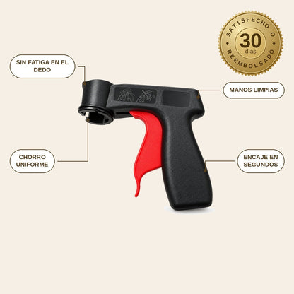infographie — Mango Pistola para Spray – Gatillo Ergonómico para Botes de Pintura