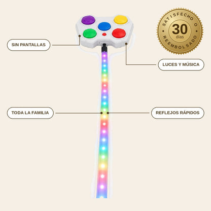 infographie — Juego de Reflejos LED: Desafío de Velocidad