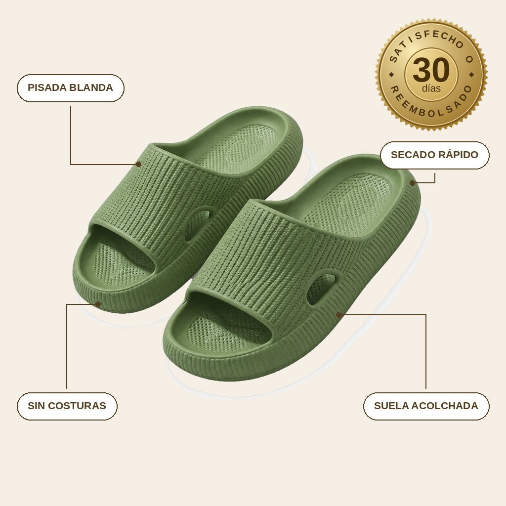 infographie — Chanclas Nube – Suela Gruesa