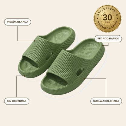 infographie — Chanclas Nube – Suela Gruesa