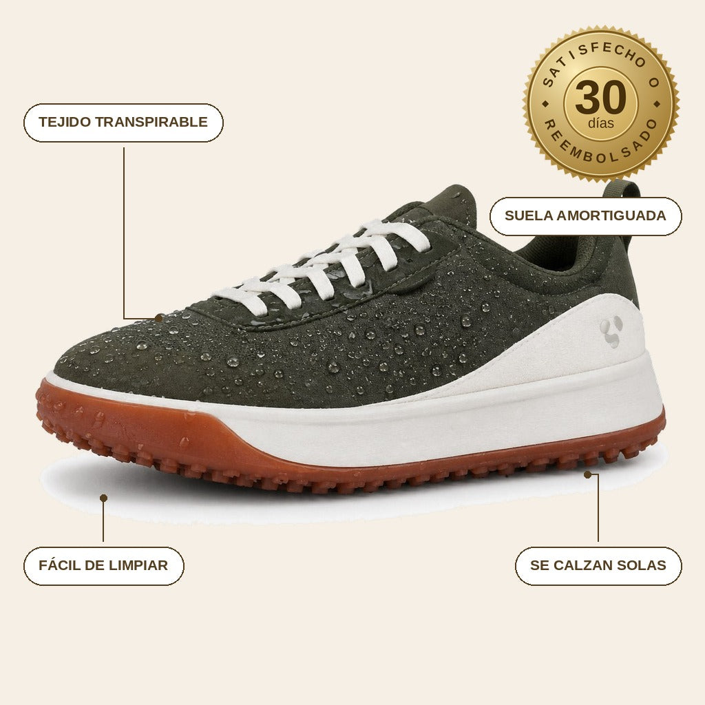 infographie — Zapatillas Impermeables de Punto – Pies secos bajo la lluvia