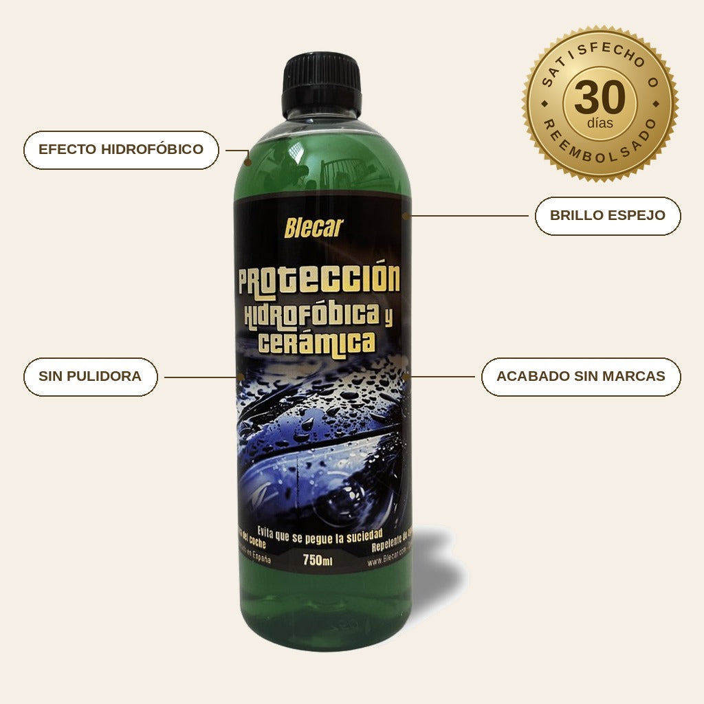 infographie — Tratamiento Cerámico Hidrofóbico en Spray 750 ml – Brillo y Protección al Instante