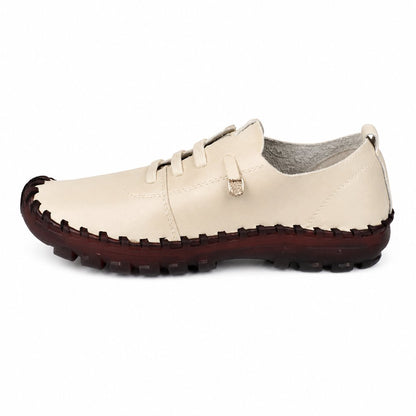 couleur Marfil — Mocasines de piel suave con suela flexible – Comodidad de la mañana a la noche