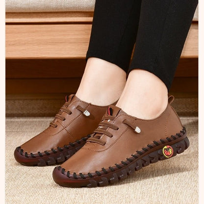 couleur Marrón claro — Mocasines de piel suave con suela flexible – Comodidad de la mañana a la noche