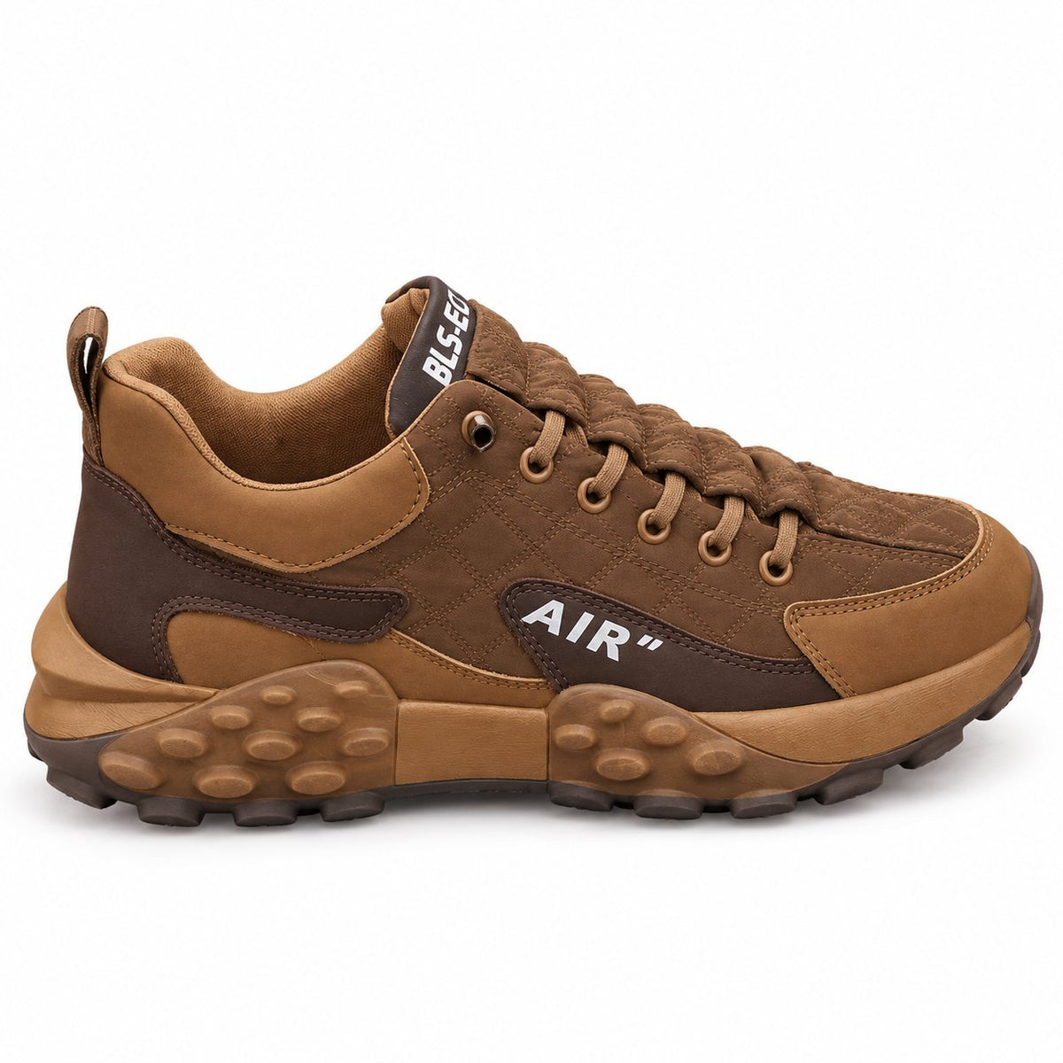 couleur Marrón — UrbanStride™ – Zapatillas Chunky de Diseño con Suela Gruesa