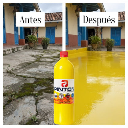 couleur Mostaza — Pintura Restauradora para Suelos – Color Intenso y Acabado Brillante