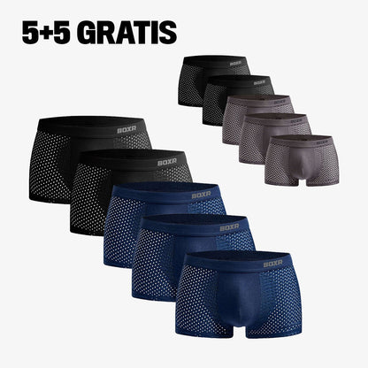 couleur Multicolor — Bóxers de Bambú Transpirables – Pack de 4