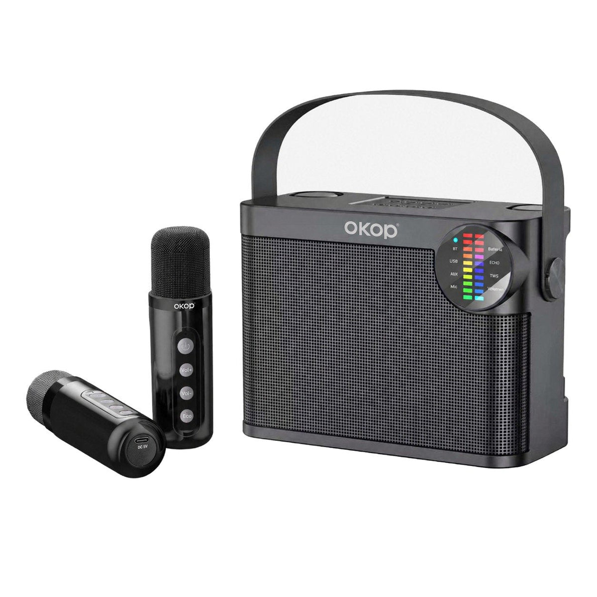 packshot — Altavoz Karaoke Bluetooth con 2 Micrófonos Inalámbricos