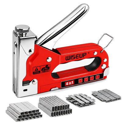 packshot — Grapadora Manual 4 en 1 Pro – Madera, Tapicería y Bricolaje