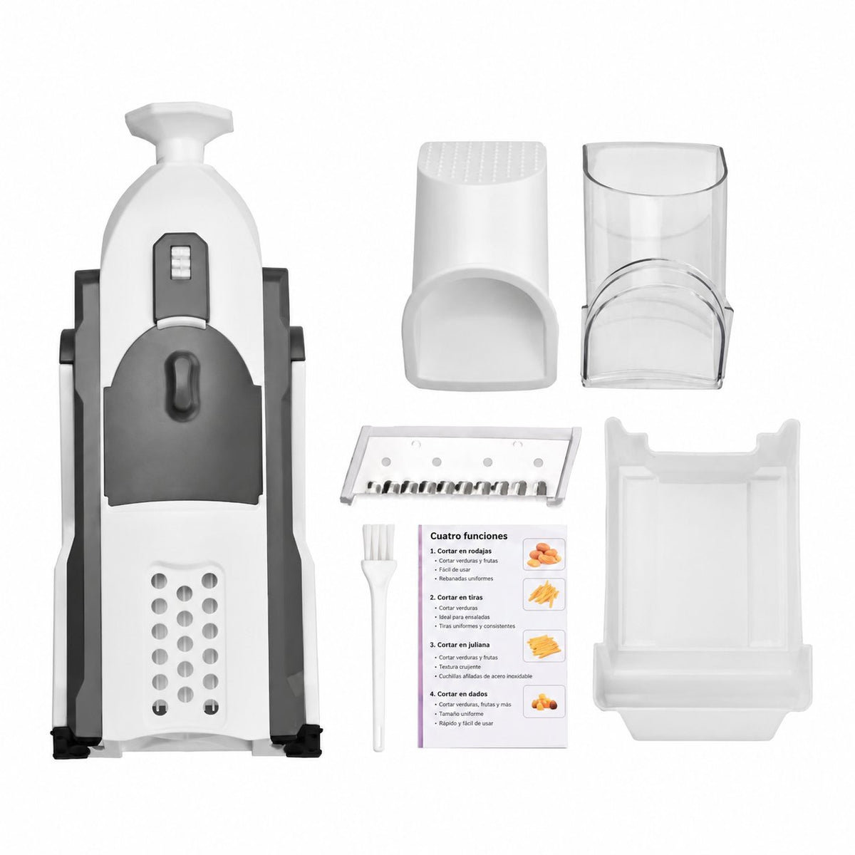situation — CortaSegura™ – Mandolina vertical con grosor regulable y recipiente integrado